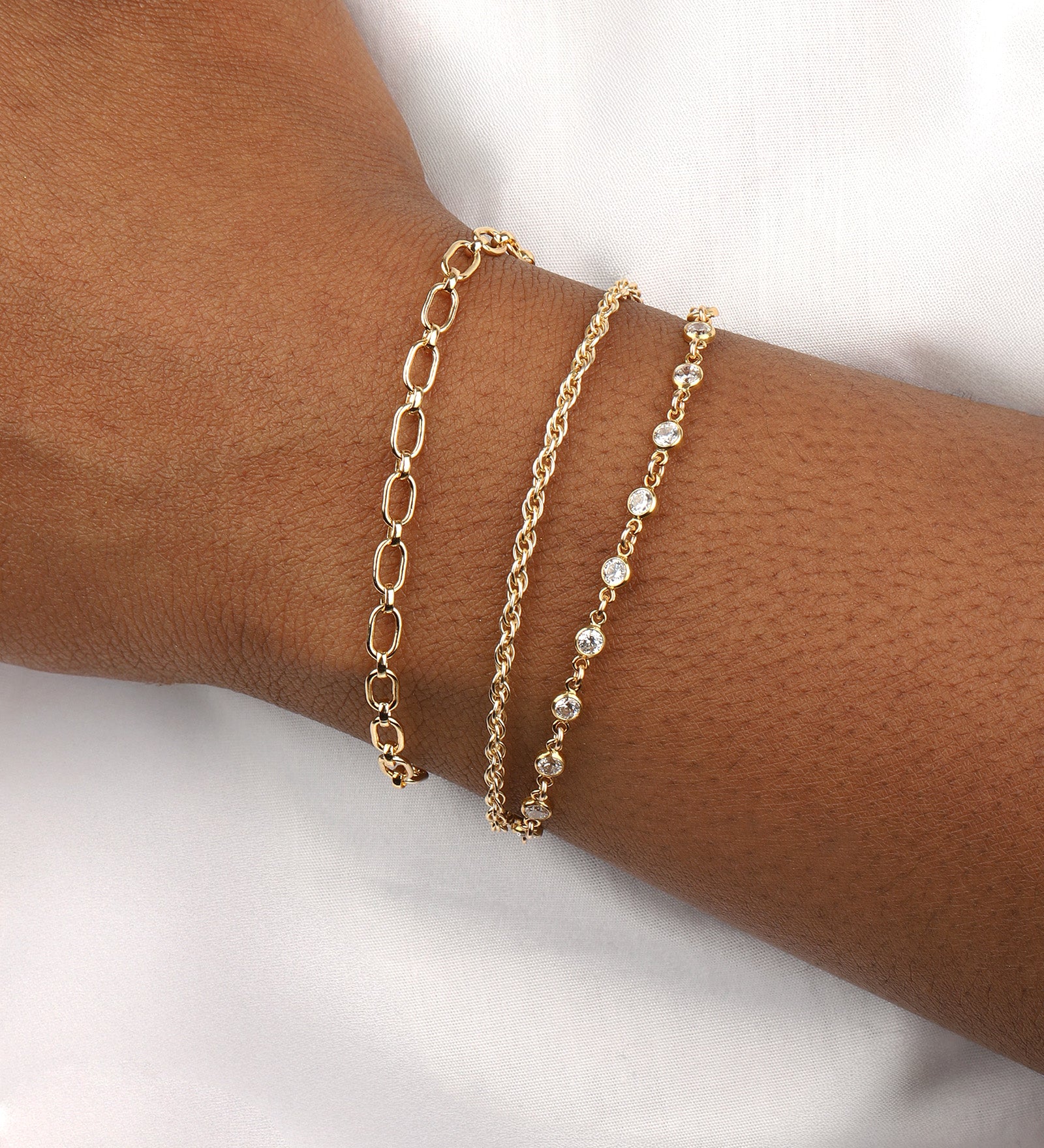 1948-Rope Chain Bracelet | Medium-Bracelets-Blue Ruby Jewellery-Vancouver Canada