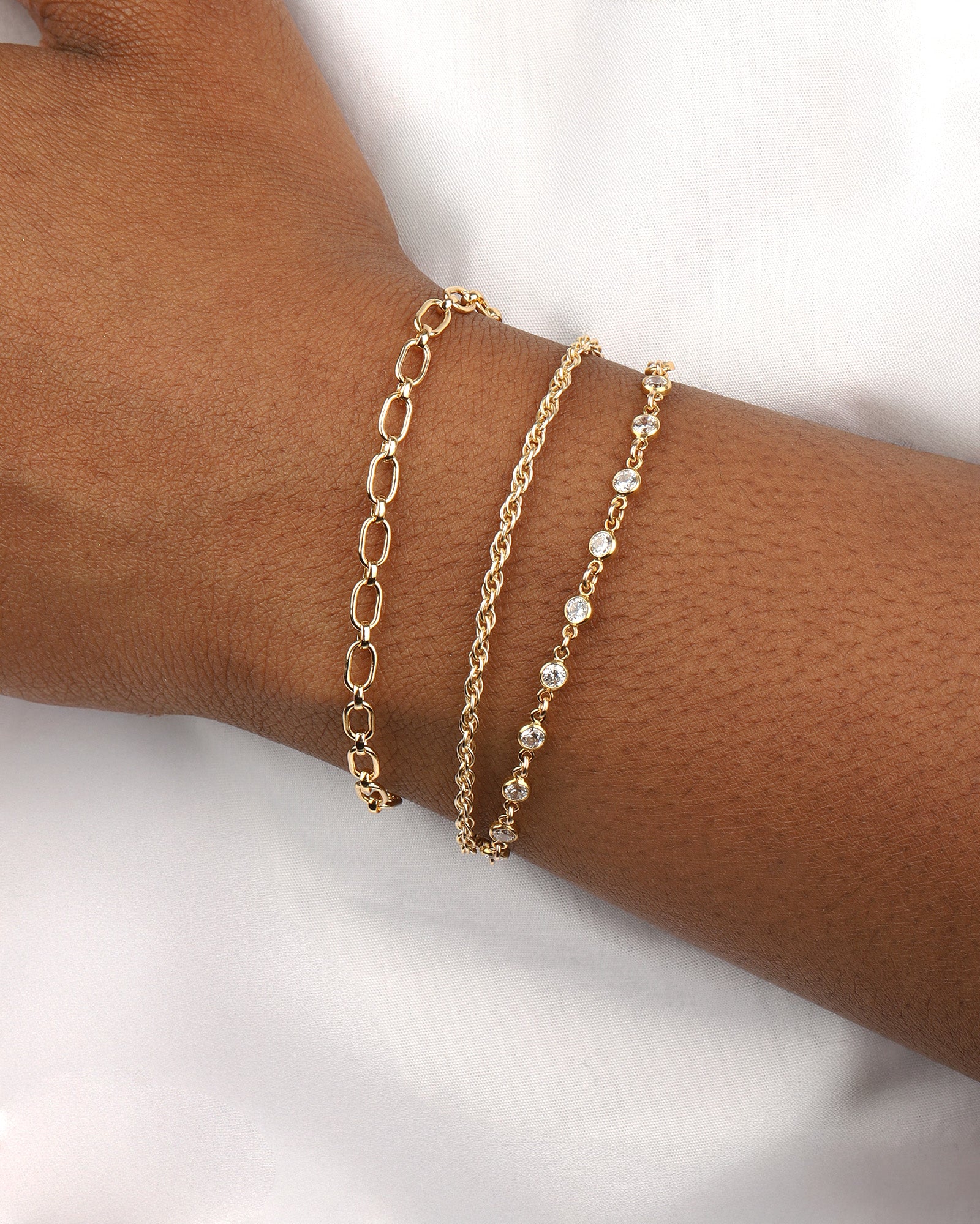 1948-Rope Chain Bracelet | Medium-Bracelets-Blue Ruby Jewellery-Vancouver Canada