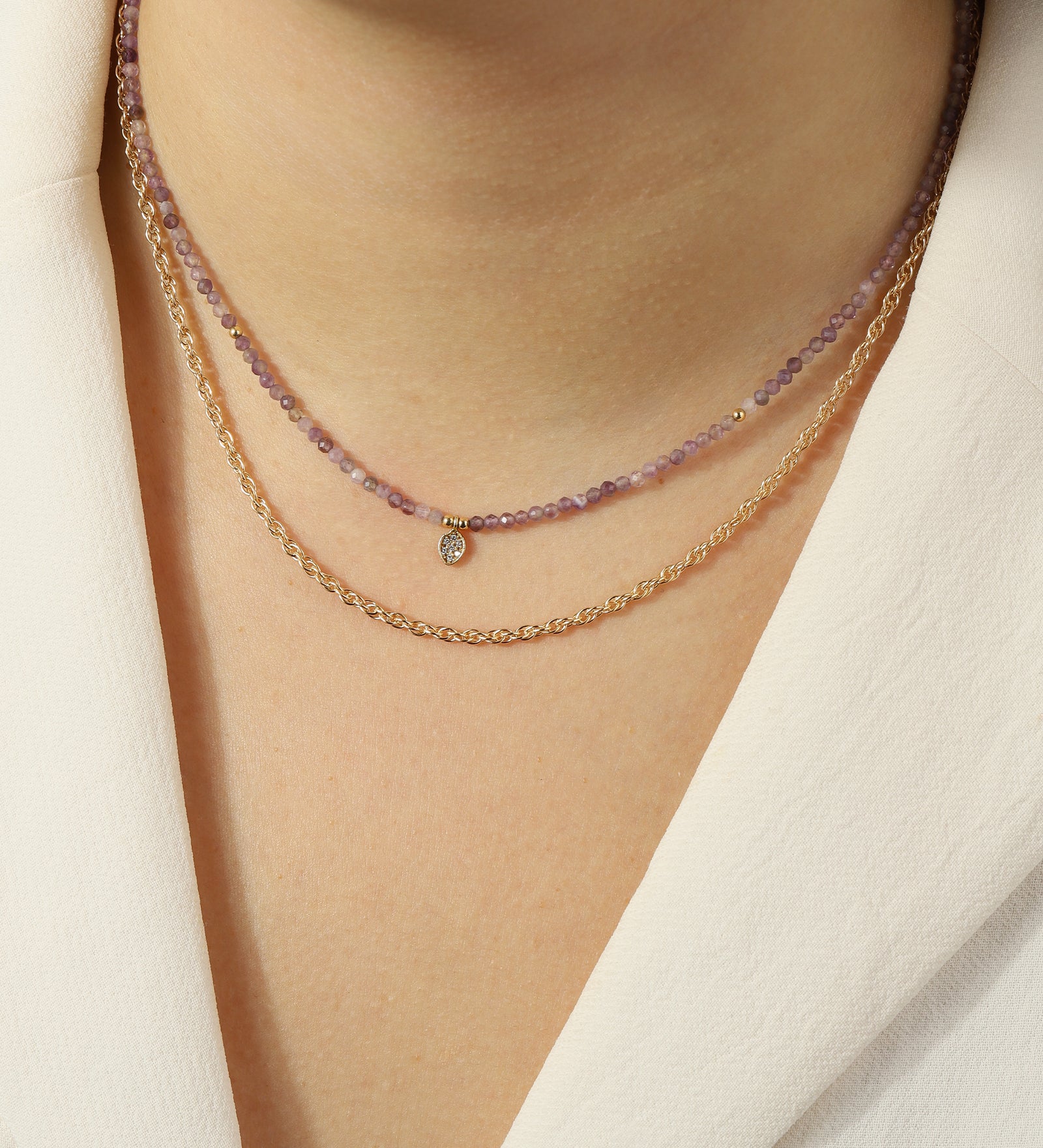 1948-Rope Chain Necklace | Medium-Necklaces-Blue Ruby Jewellery-Vancouver Canada