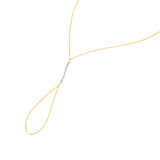 1948-Stone Hand Chain-Body Jewellery-14k Gold Filled, Blue Zircon-Blue Ruby Jewellery-Vancouver Canada