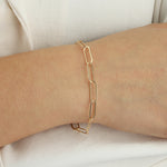 XL Paperclip Chain Bracelet 14k Gold Filled