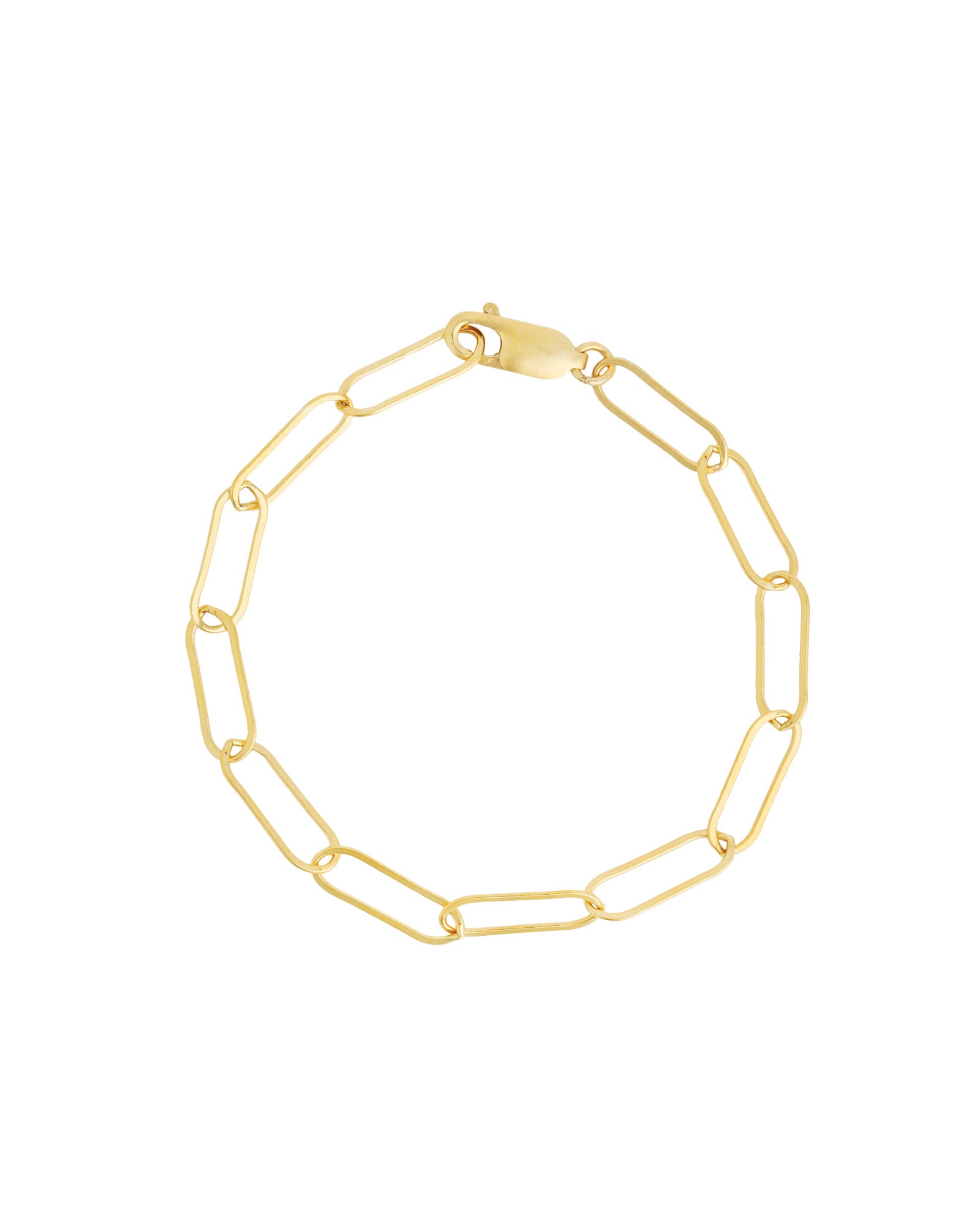 1948-XL Paperclip Chain Bracelet-Bracelets-14k Gold Filled-Blue Ruby Jewellery-Vancouver Canada