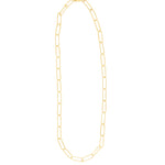 1948-XL Paperclip Chain Necklace | 16"-Necklaces-Blue Ruby Jewellery-Vancouver Canada