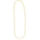 1948-XL Paperclip Chain Necklace | 16"-Necklaces-Blue Ruby Jewellery-Vancouver Canada