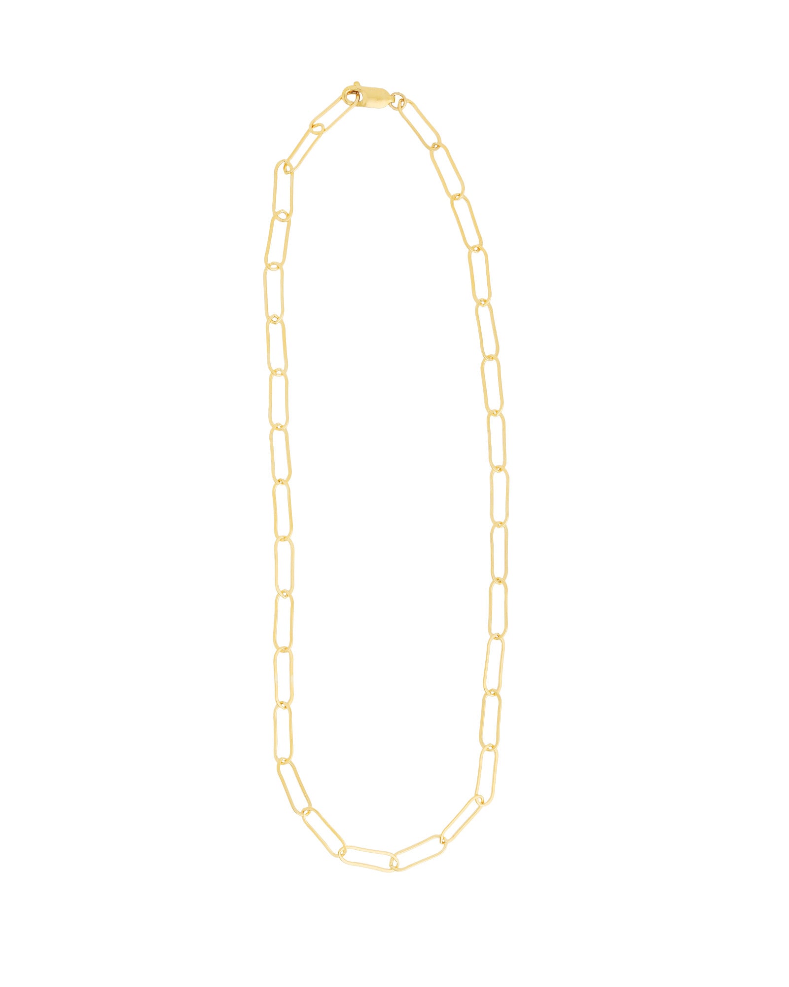 1948-XL Paperclip Chain Necklace | 16"-Necklaces-Blue Ruby Jewellery-Vancouver Canada