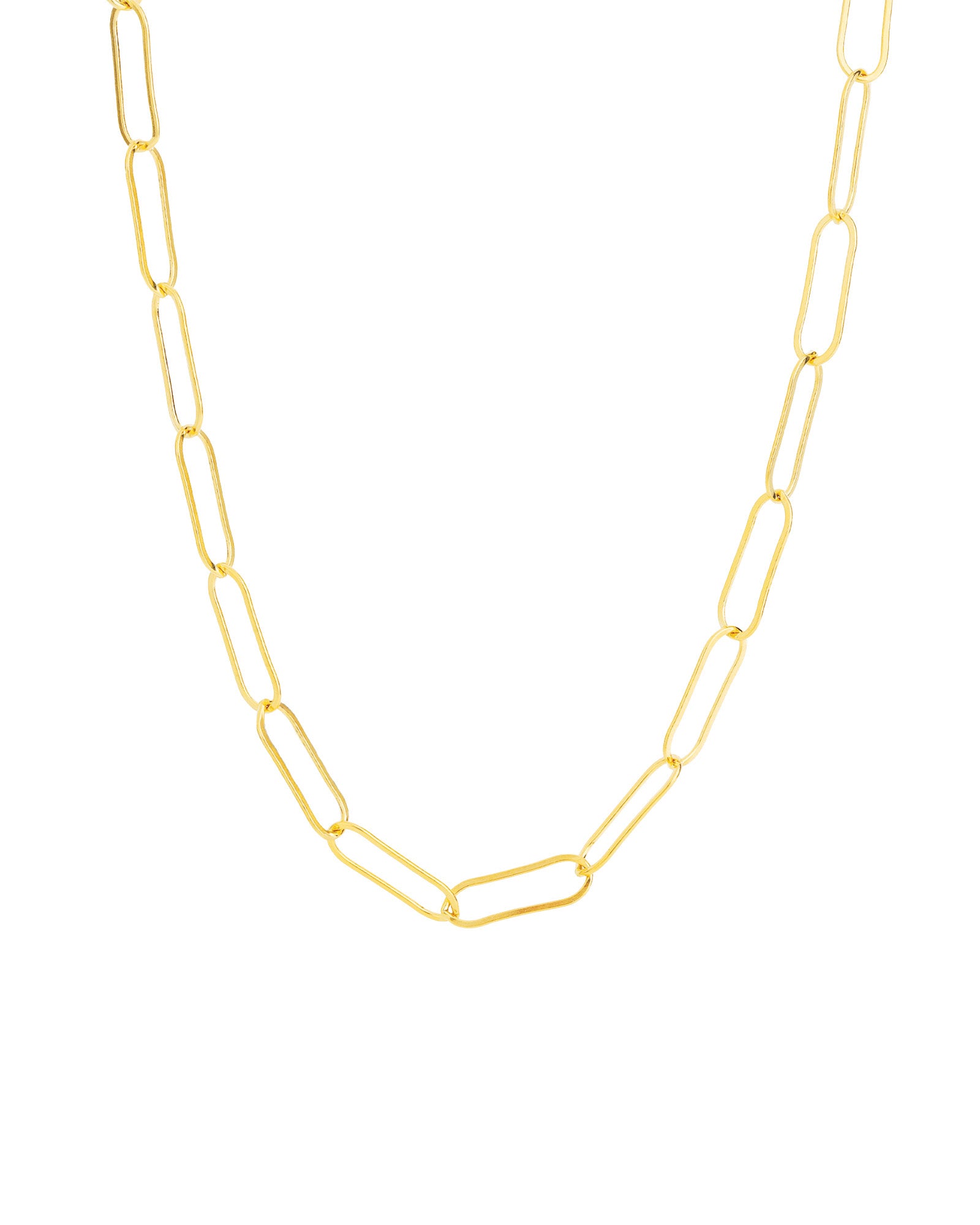 1948-XL Paperclip Chain Necklace | 16"-Necklaces-14k Gold Filled-Blue Ruby Jewellery-Vancouver Canada