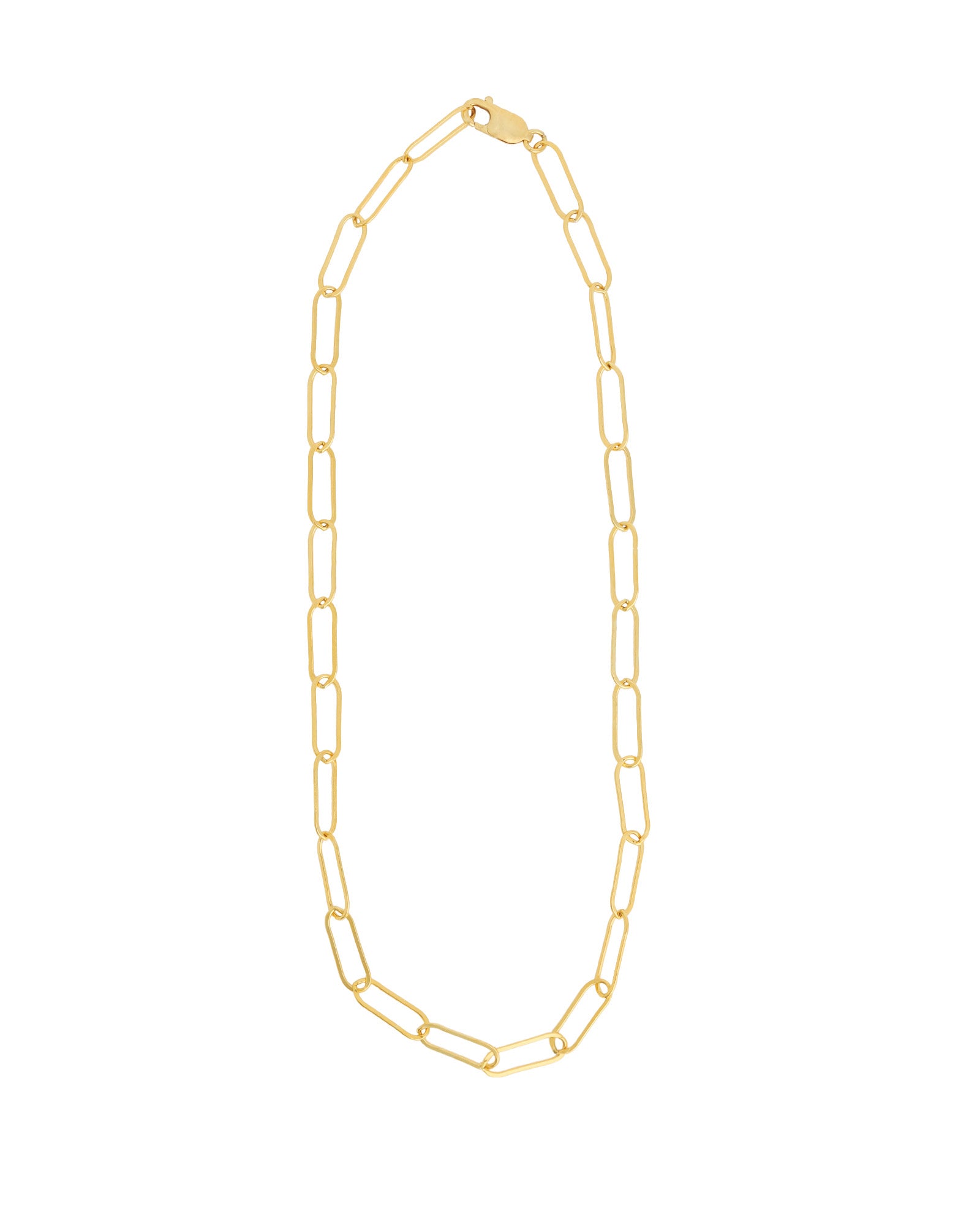 1948-XL Paperclip Chain Necklace | 18"-Necklaces-Blue Ruby Jewellery-Vancouver Canada