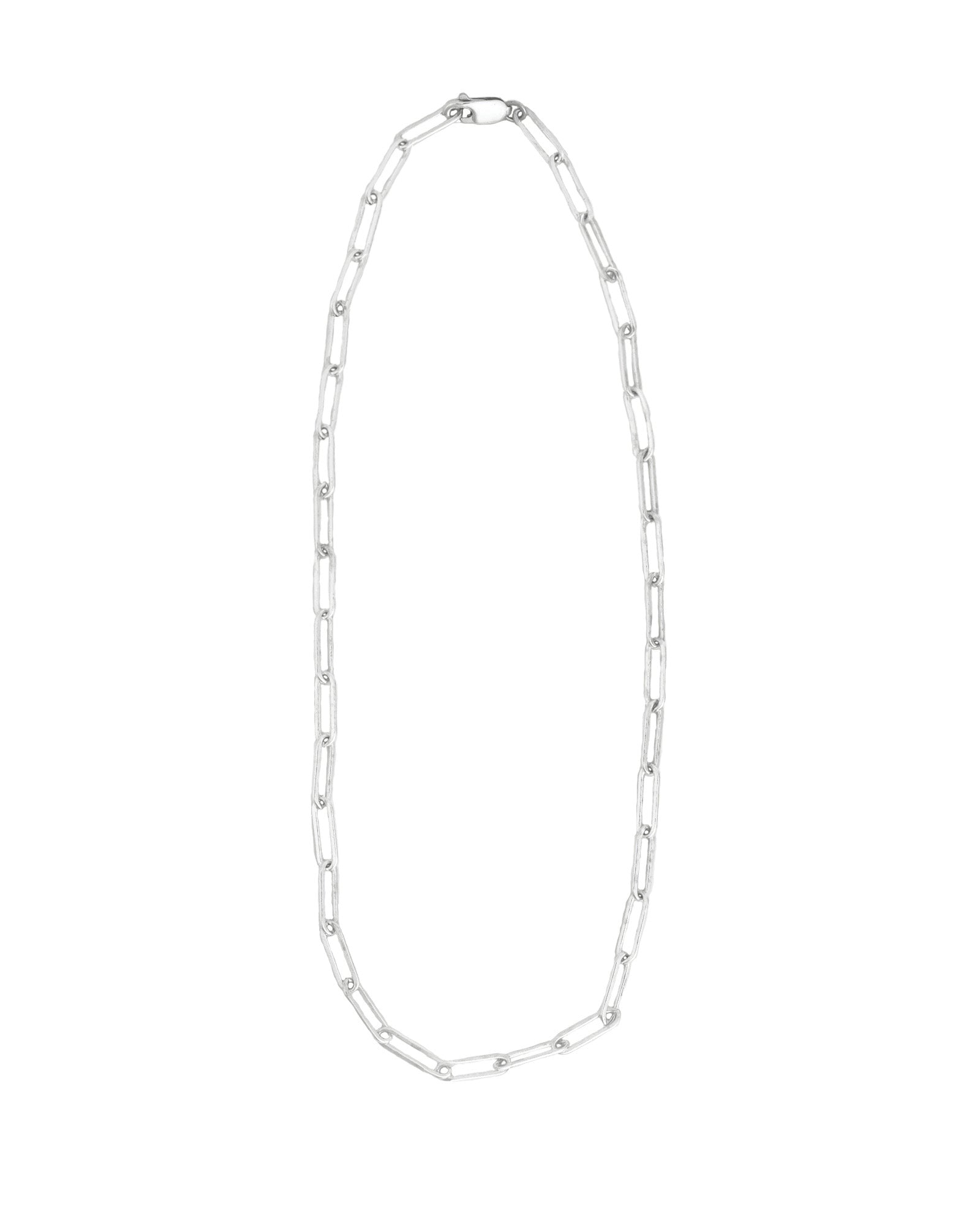 1948-Large Paperclip Chain Necklace | 18"-Necklaces-Blue Ruby Jewellery-Vancouver Canada