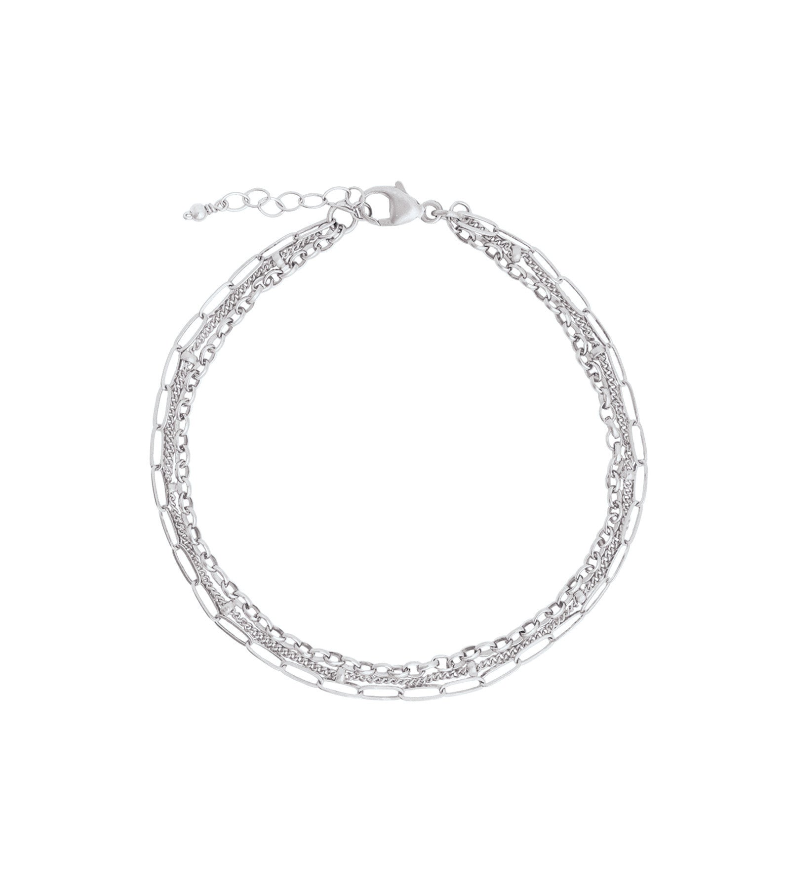 1948-3 Row Multi Chain Bracelet-Bracelets-Sterling Silver-Blue Ruby Jewellery-Vancouver Canada