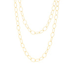 1948-Oval Twist Cable Necklace-Necklaces-14k Gold Filled-Blue Ruby Jewellery-Vancouver Canada