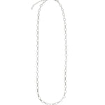 Rolo and Round Link Necklace | Medium Sterling Silver