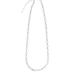 Rolo and Round Link Necklace | Large Sterling Silver