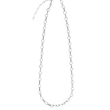 Rolo and Round Link Necklace | Large Sterling Silver