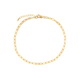 Paperclip Chain Anklet | Small