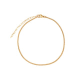 Classic Curb Chain Anklet | 2mm