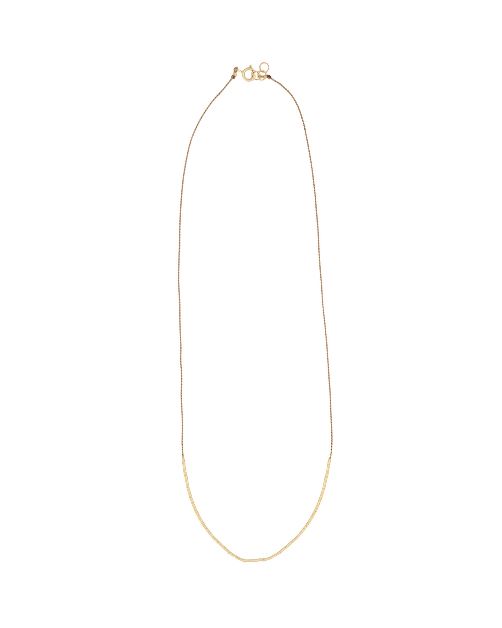 Wish Necklace 14k Gold Filled, Beige