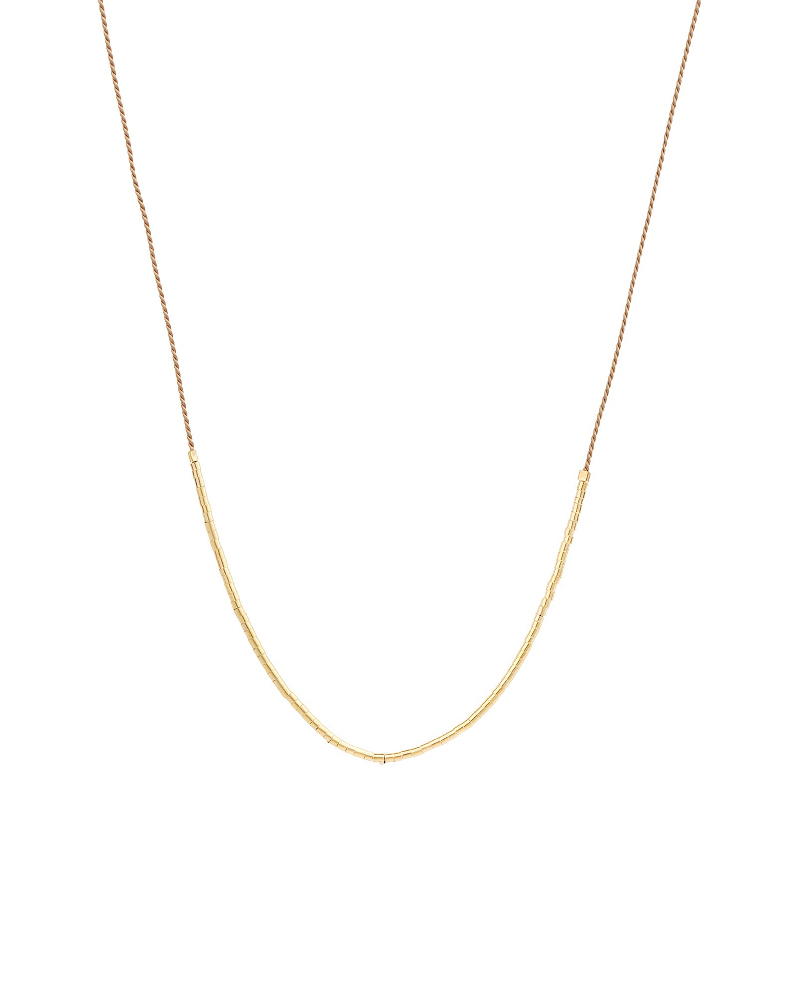 Wish Necklace 14k Gold Filled, Beige