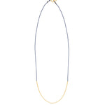 Wish Necklace 14k Gold Filled, Navy