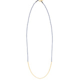Wish Necklace 14k Gold Filled, Navy