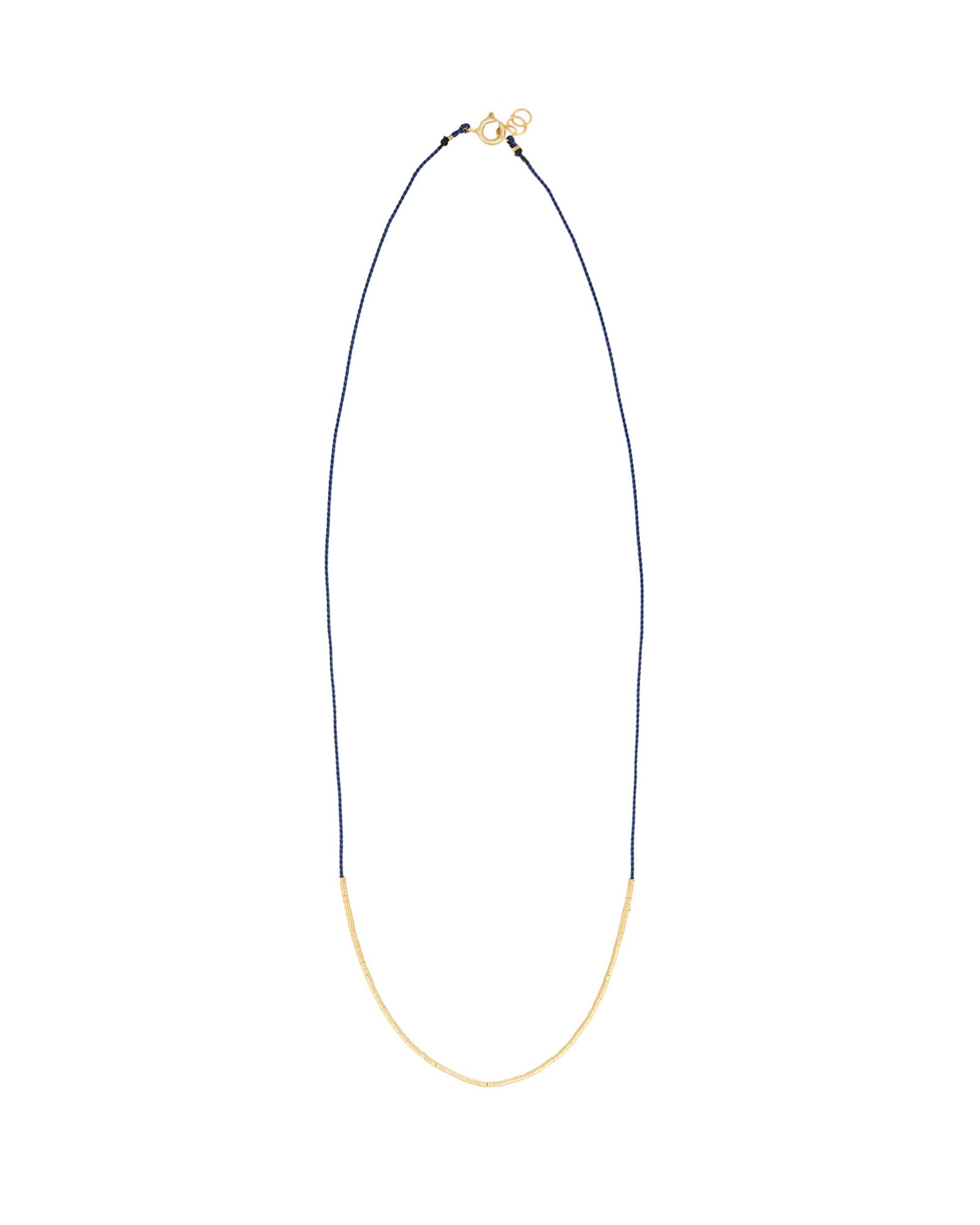 Wish Necklace 14k Gold Filled, Navy