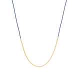 Wish Necklace 14k Gold Filled, Navy