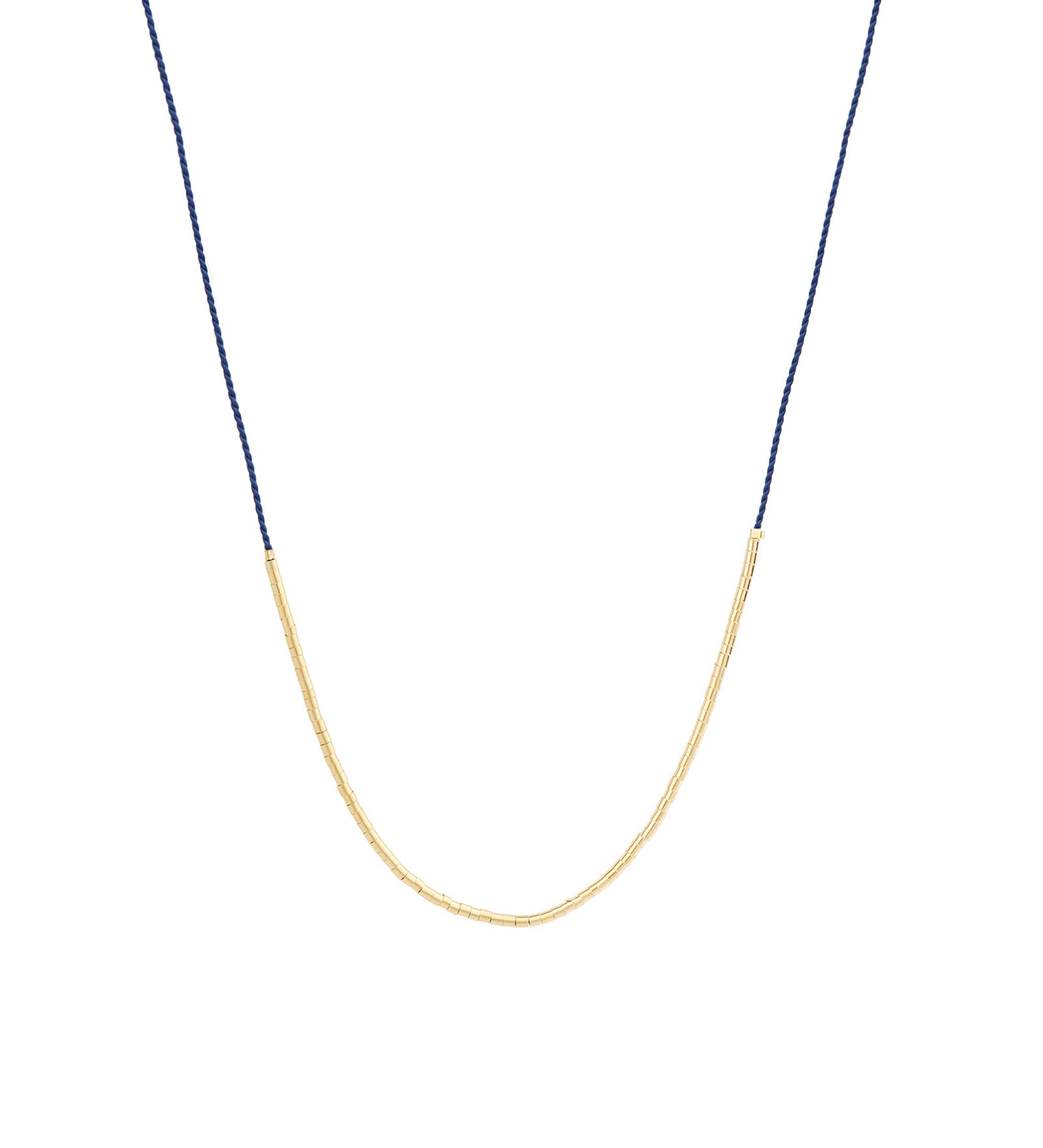 Wish Necklace 14k Gold Filled, Navy