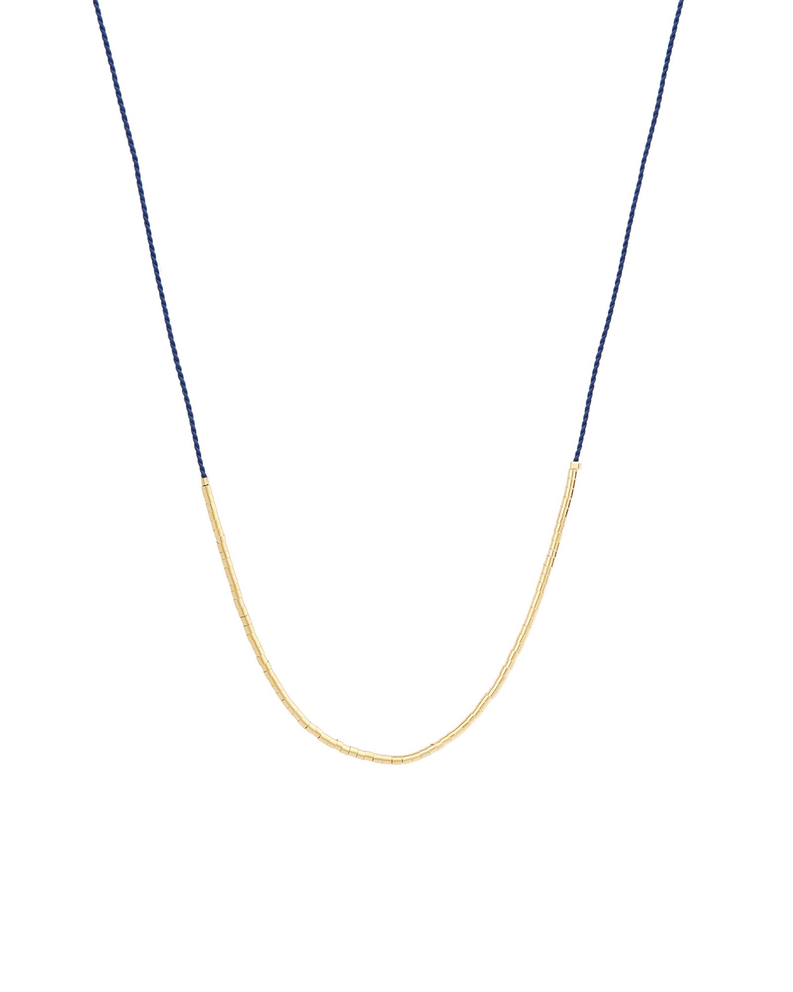 Wish Necklace 14k Gold Filled, Navy