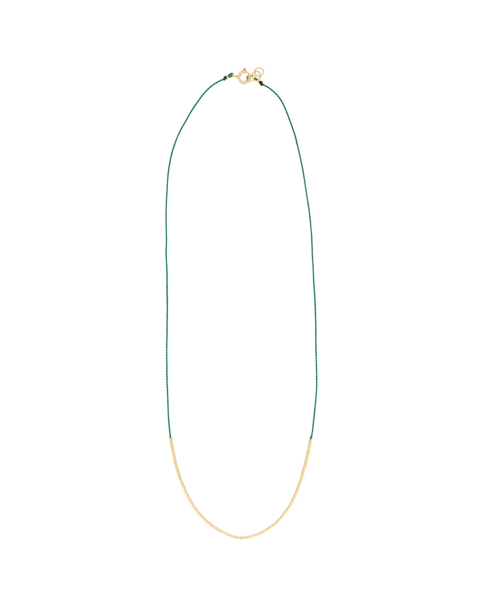 Wish Necklace 14k Gold Filled, Green