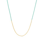 Wish Necklace 14k Gold Filled, Green