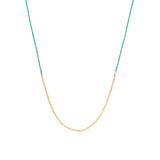 Wish Necklace 14k Gold Filled, Green