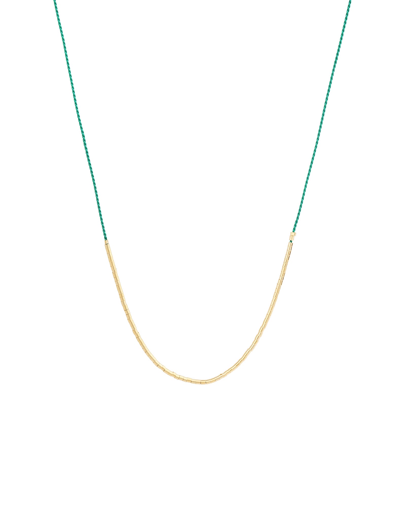 Wish Necklace 14k Gold Filled, Green