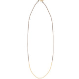 Wish Necklace 14k Gold Filled, Chocolate