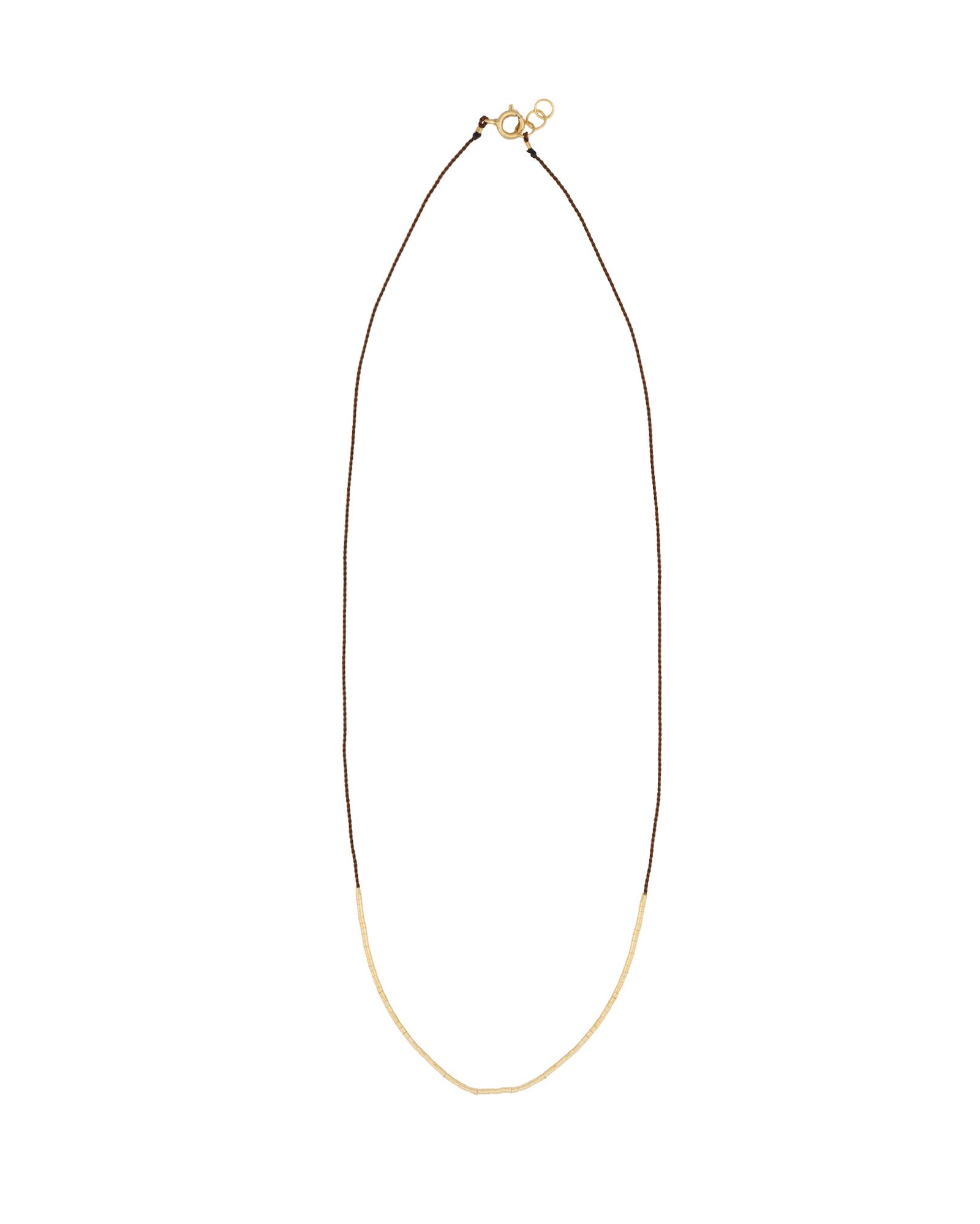 Wish Necklace 14k Gold Filled, Chocolate