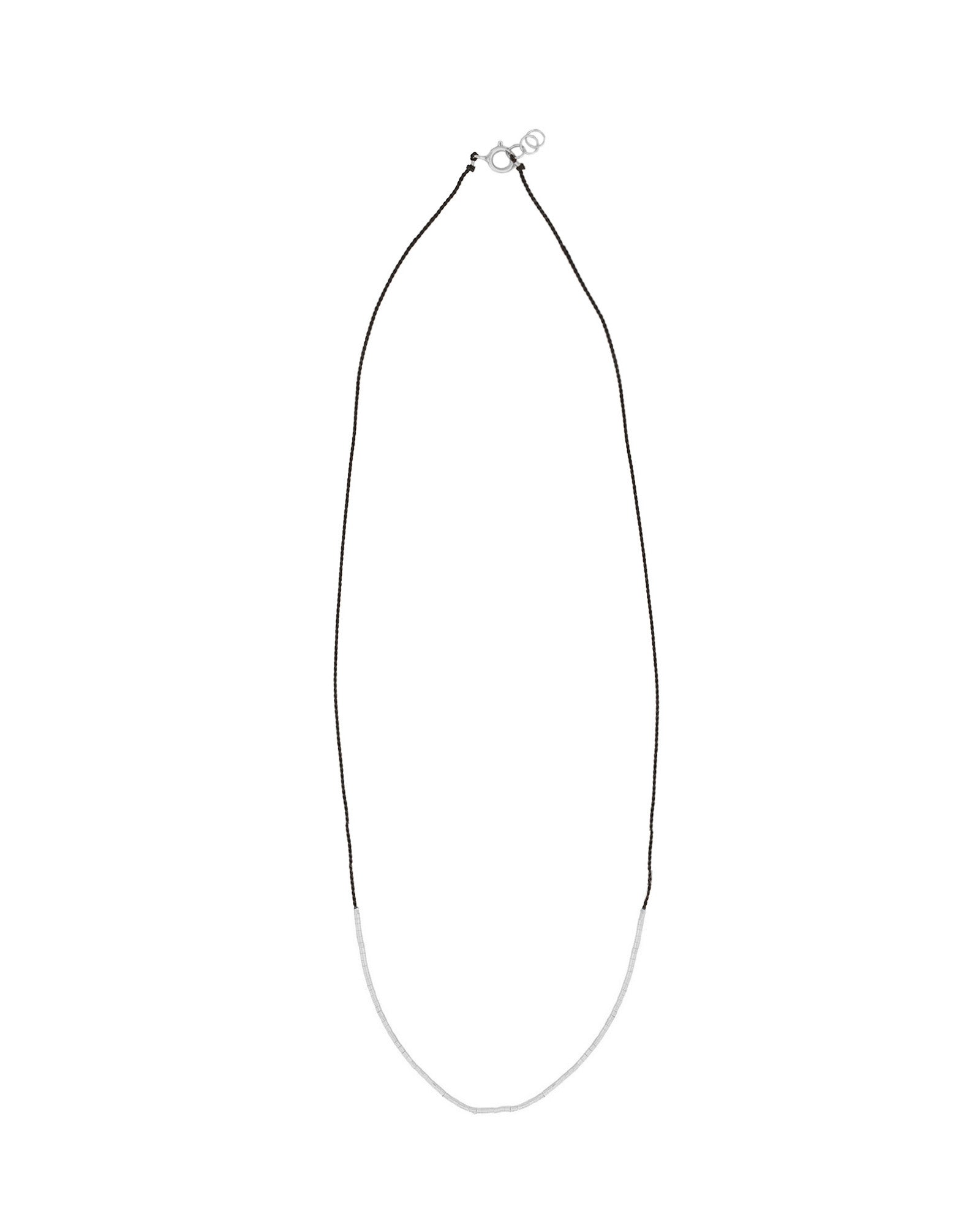 Wish Necklace Sterling Silver, Black