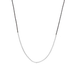 Wish Necklace Sterling Silver, Black