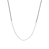 Wish Necklace Sterling Silver, Black