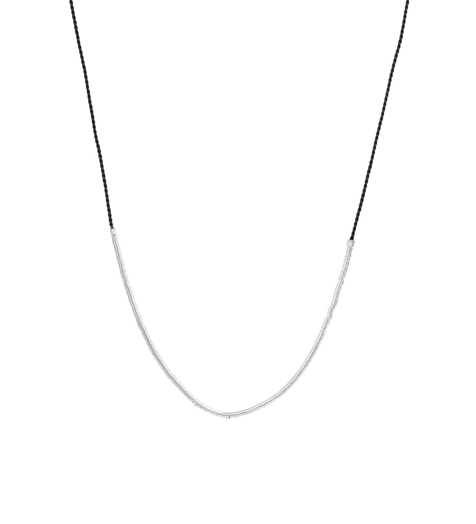Wish Necklace Sterling Silver, Black