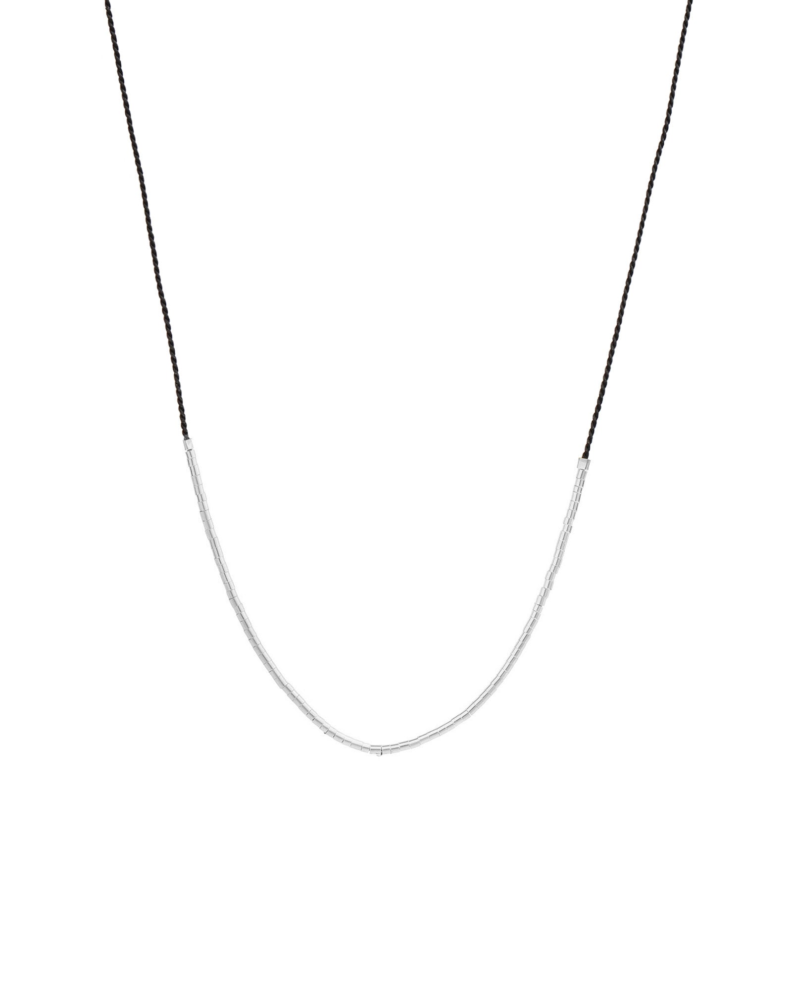 Wish Necklace Sterling Silver, Black