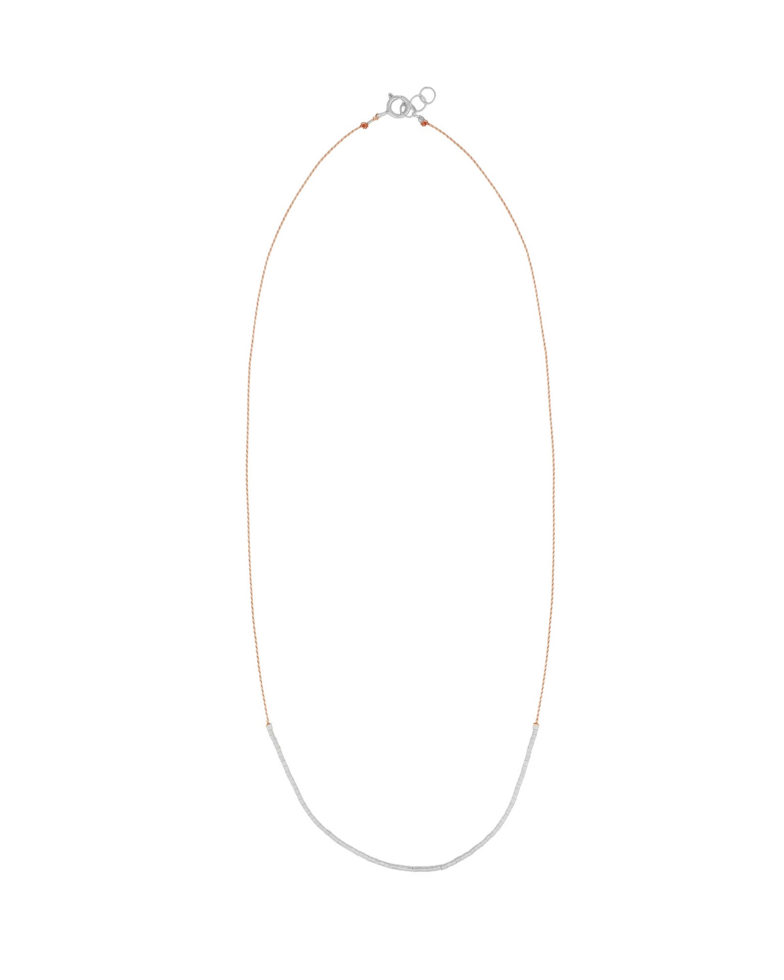 Wish Necklace Stering Silver, Sand