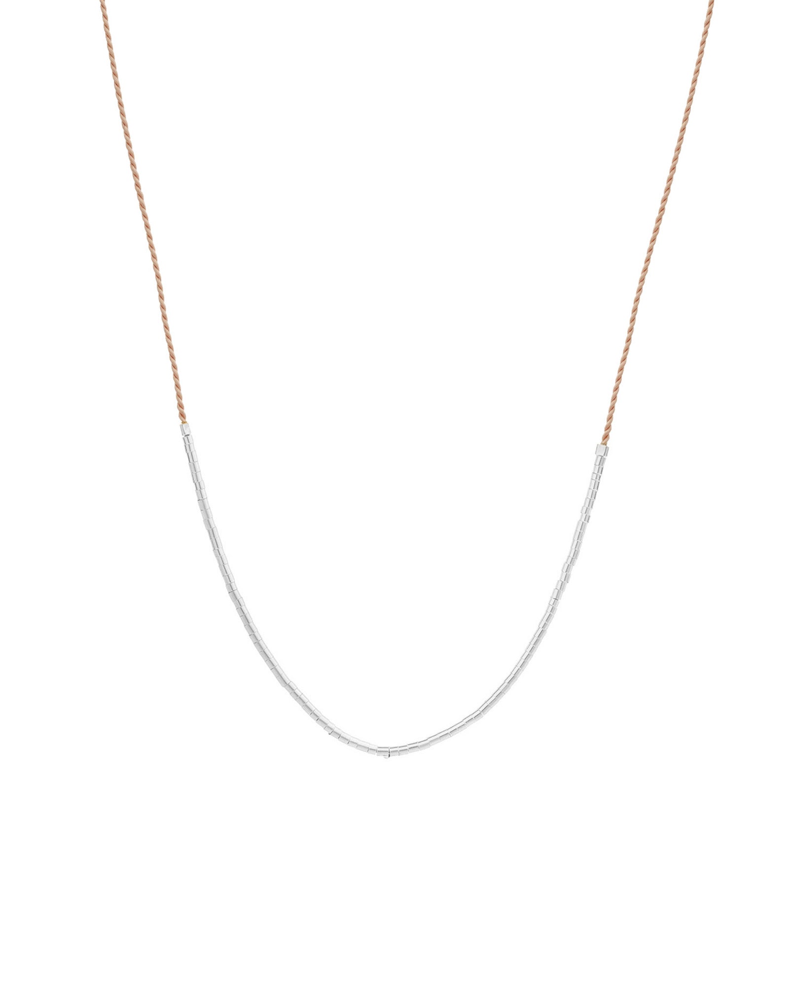 Wish Necklace Stering Silver, Sand