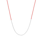 Wish Necklace Sterling Silver, Red