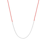 Wish Necklace Sterling Silver, Red