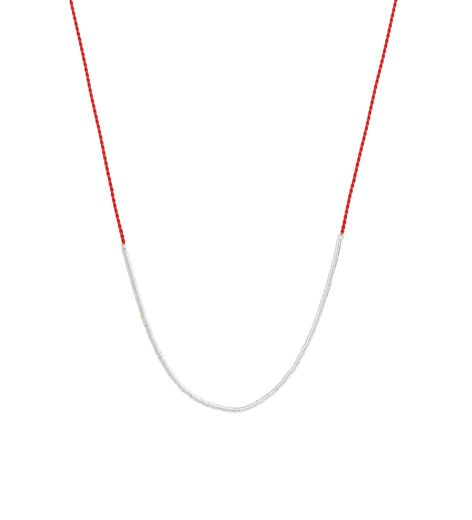 Wish Necklace Sterling Silver, Red