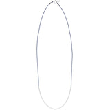 Wish Necklace Sterling Silver, Navy