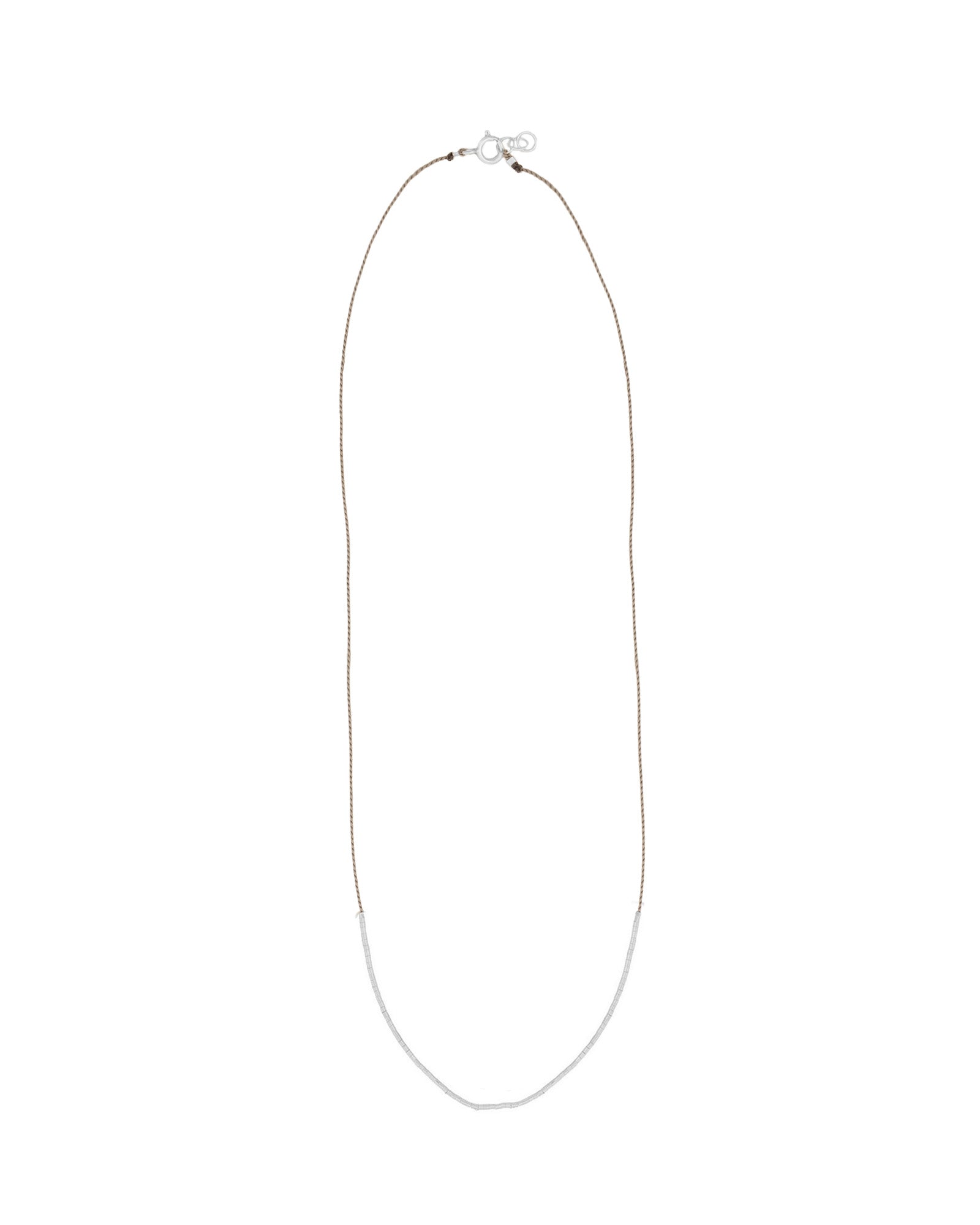 Wish Necklace Sterling Silver, Grey