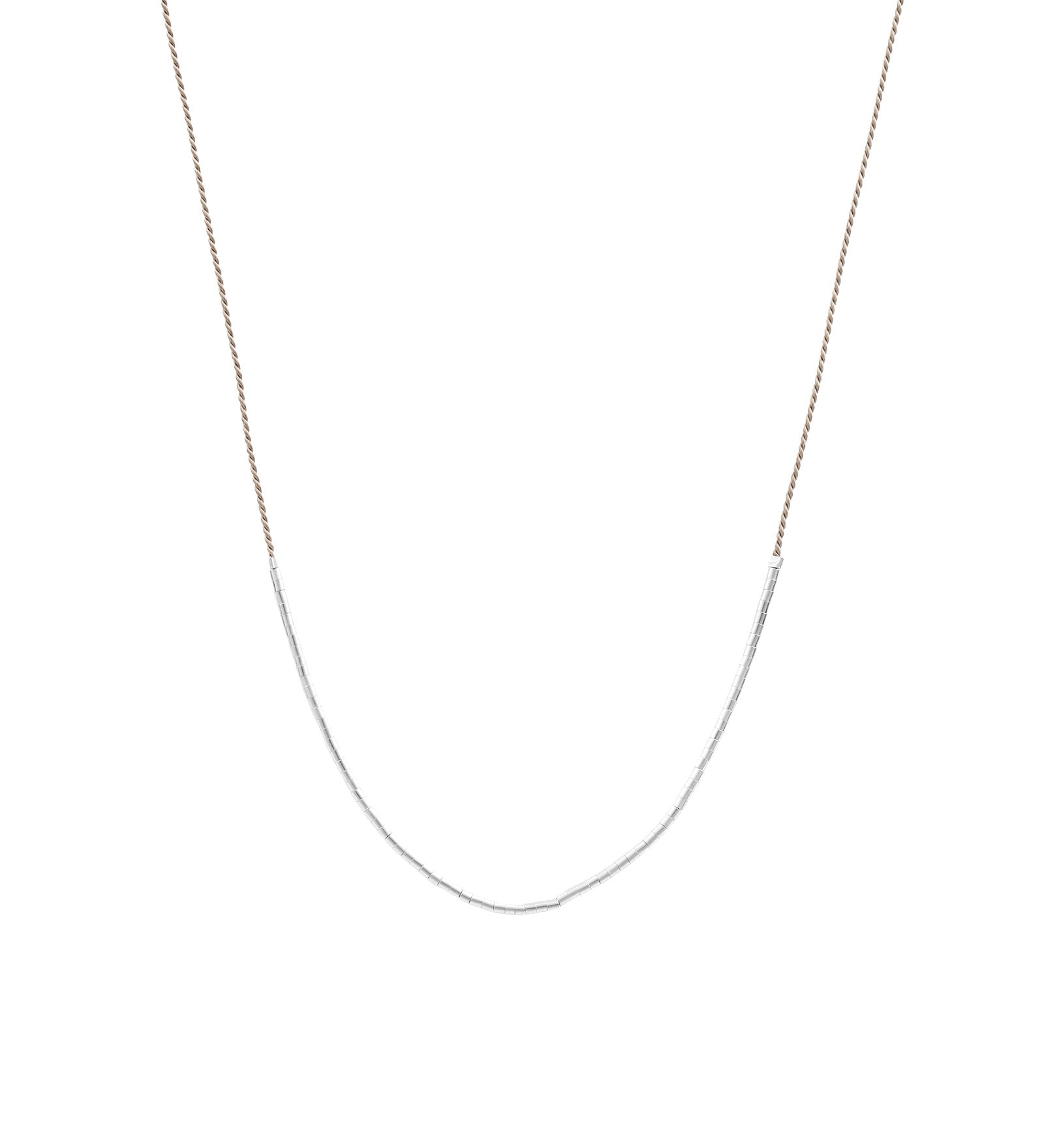 Wish Necklace Sterling Silver, Grey
