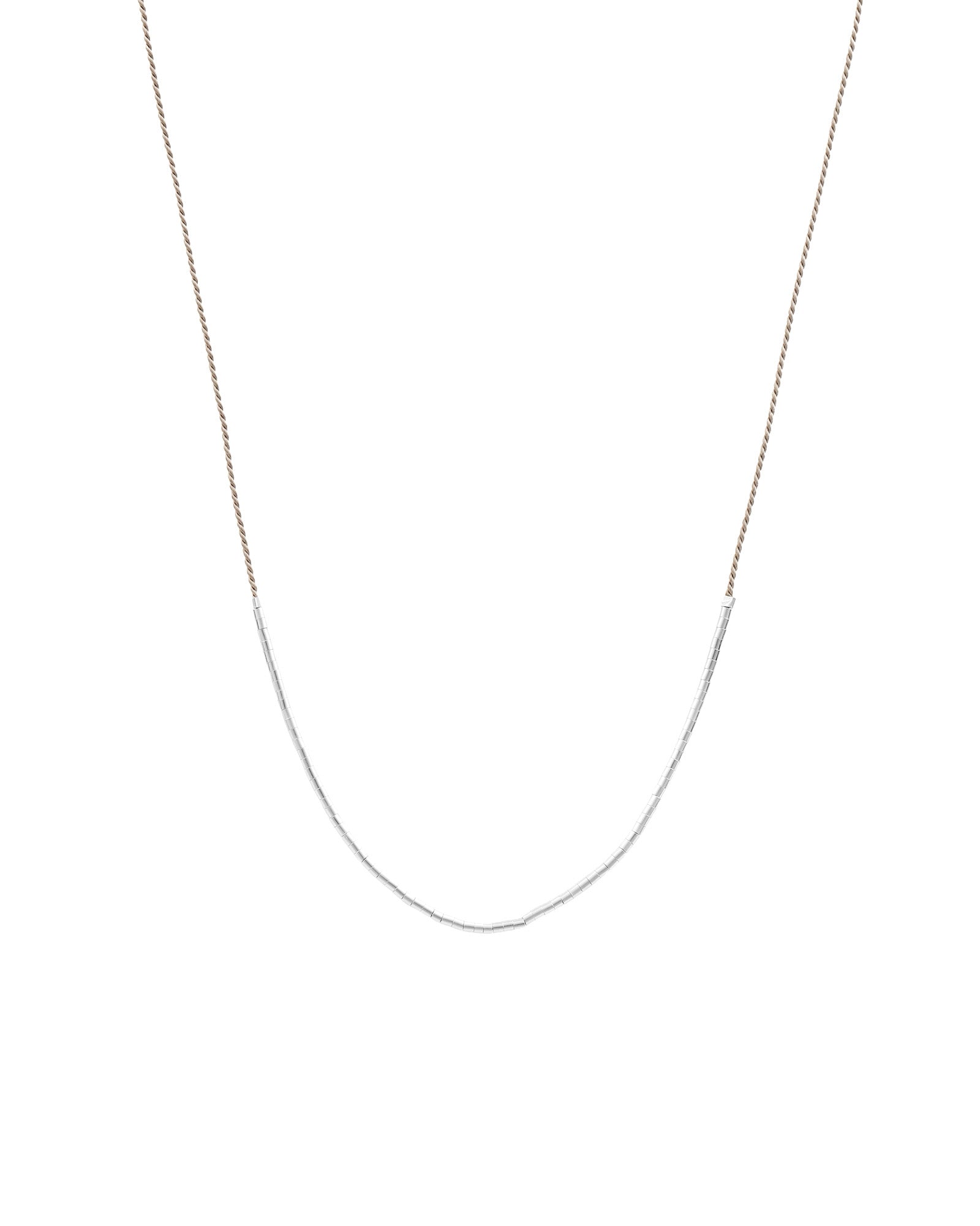 Wish Necklace Sterling Silver, Grey
