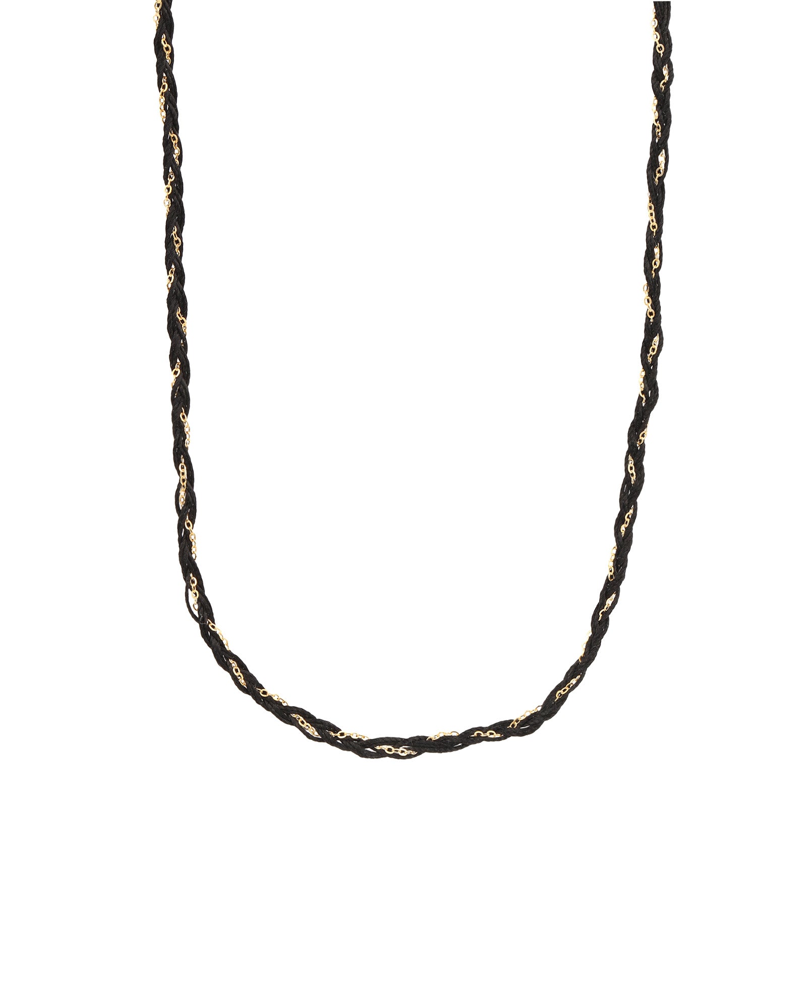 Braied Silk & Chain Wrap Bracelet 14k Gold Filled, Silk