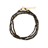 Braied Silk & Chain Wrap Bracelet 14k Gold Filled, Silk