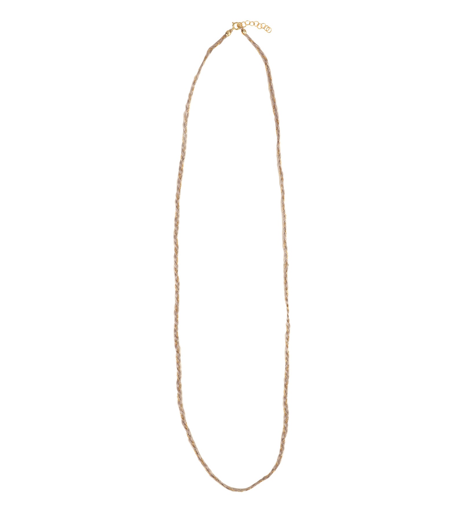 Braied Silk & Chain Wrap Bracelet 14k Gold Filled, Silk